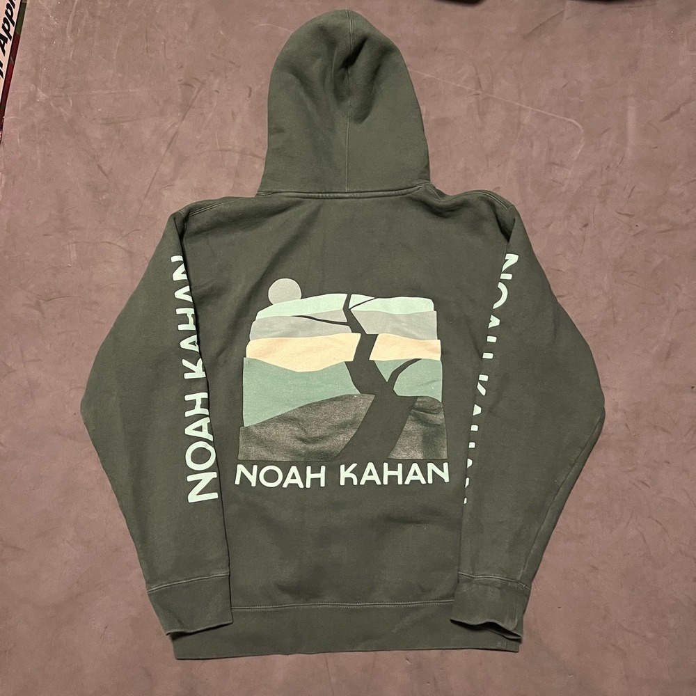 Noah Kahan Stick Season We'll All Be Here Forever Hoodie Unisex Medium Green